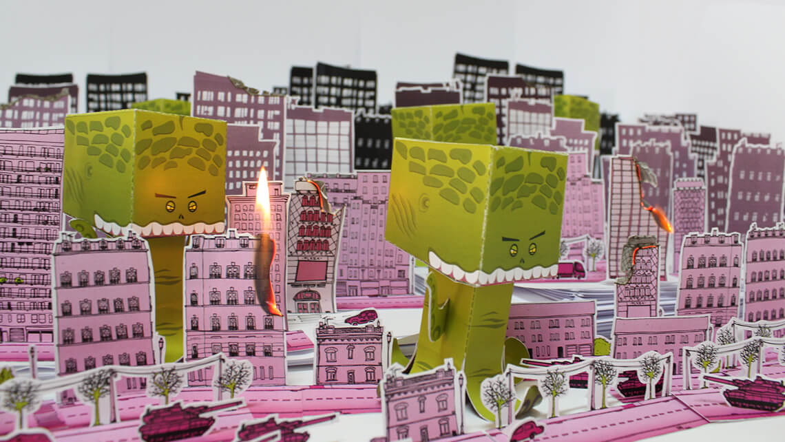 Papertoy frome outer space